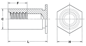 self-clinching nuts drawing