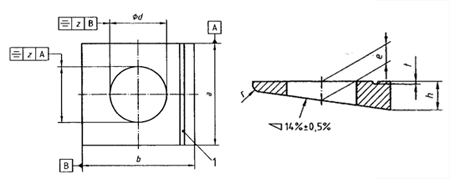 DIN 434 standard drawing