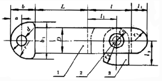 toggle pins technical drawing