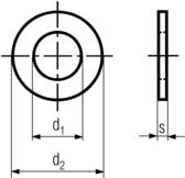 DIN 2093 standard drawing